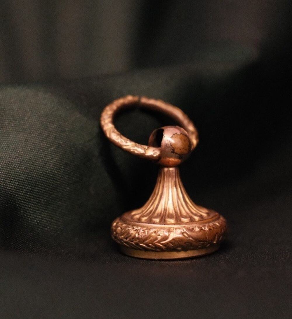 Antique Engraved Fob - Watch Chain - Charm - Pendant Monogram